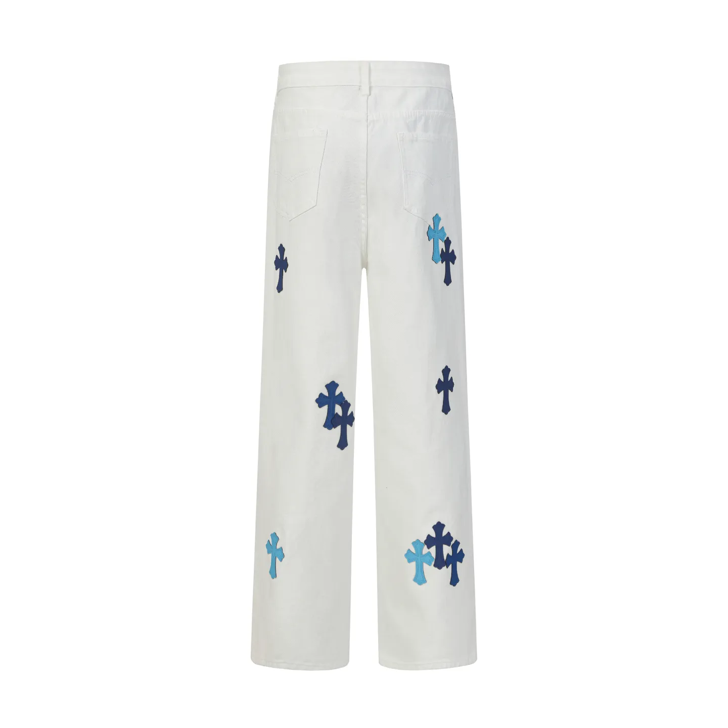 P270 Cross-border quantity model, please do not place an order if you are pursuing quality - Chrome Hearts/Chrome Hearts Cross✝️Applied leather embroidered washed jeans, trousers and casual pants -High weight, high density and high quality. The wool is soft, delicate and skin-friendly. It feels soft and silky. It has excellent warmth and skin-friendly properties. 28 30 32 34 36